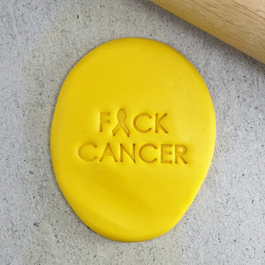 F*CK CANCER Cookie Embosser 60mm