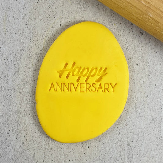 Cookie Stamp Happy Anniversary Embosser 60mm