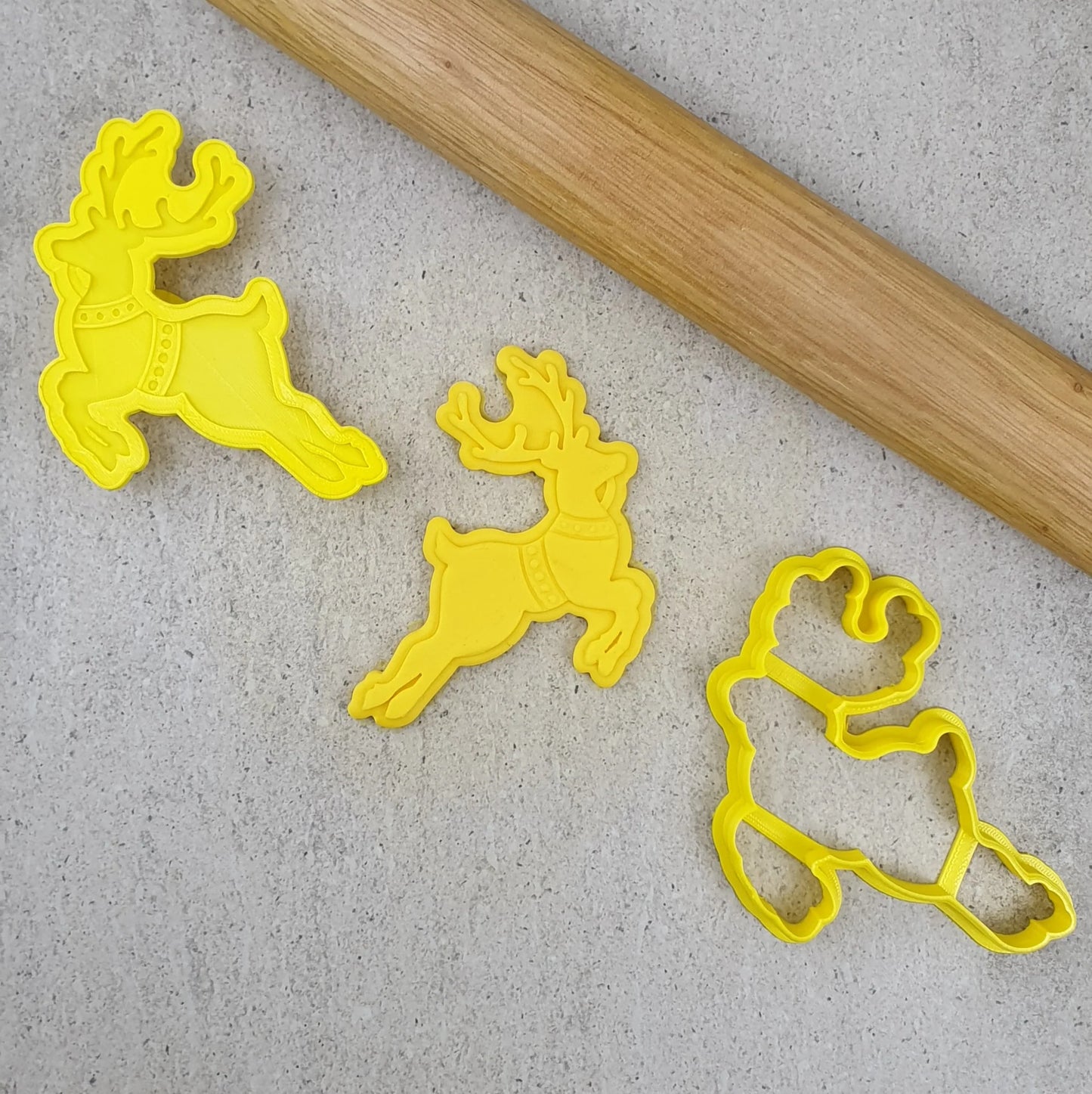 Flying Reindeer Cutter and Debosser Set