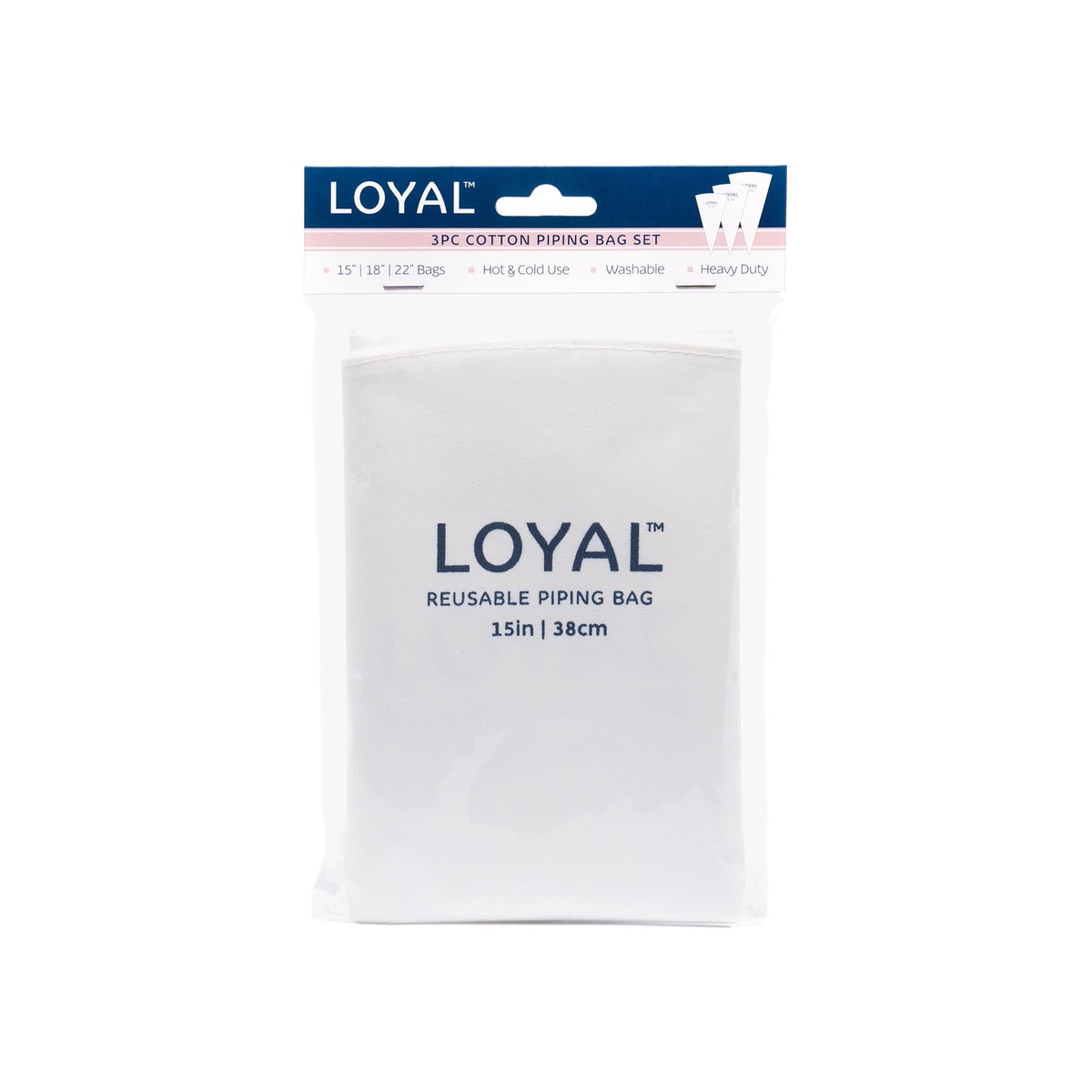 LOYAL Cotton Piping Bag Set 3pc