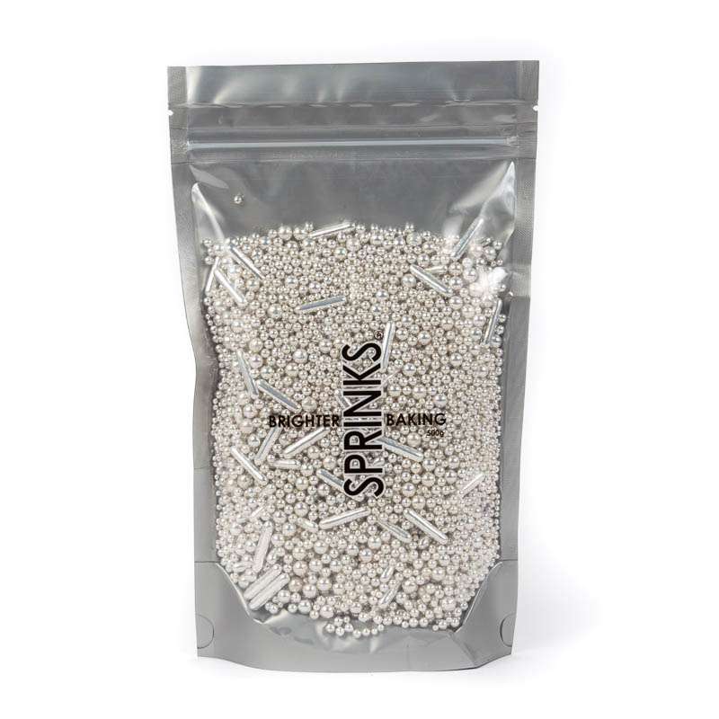 500g BUBBLE & BOUNCE SILVER Sprinkles - by Sprinks