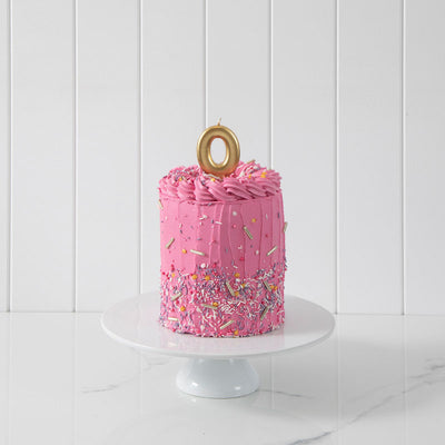 Number 0 | Candle | Gold | Single