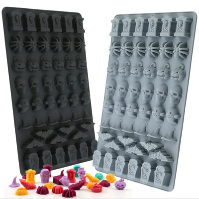 48-Cavity Halloween Silicone Chocolate Mold