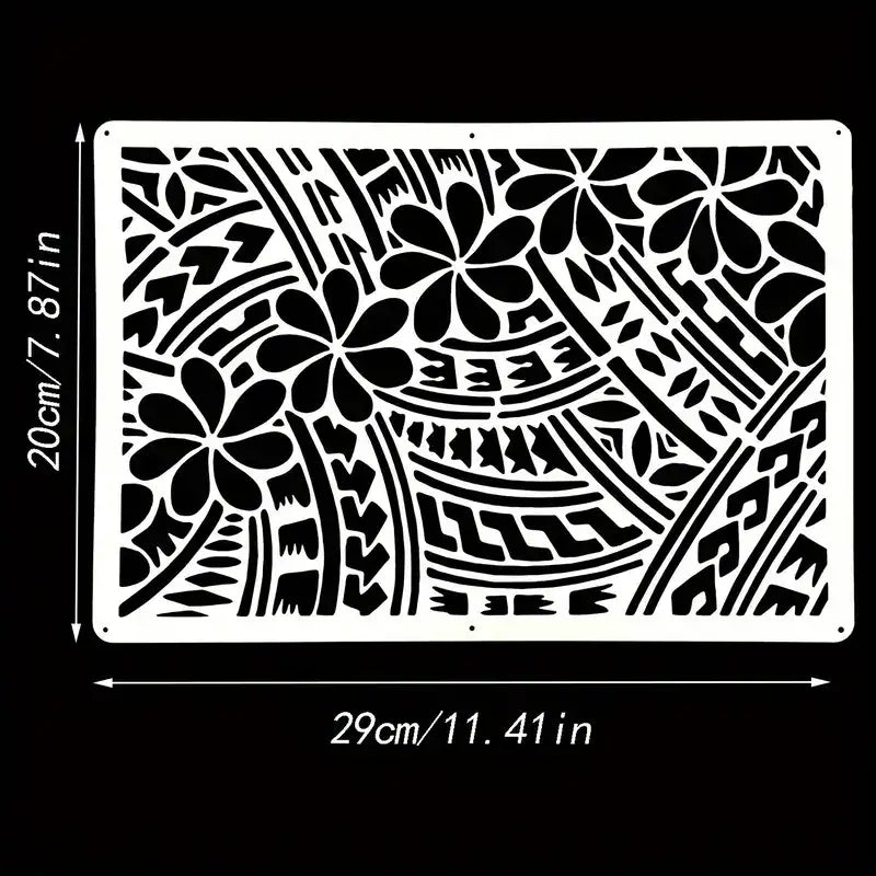 Tropical Design Stencil – view 2