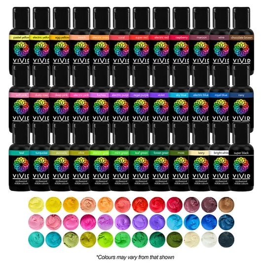 Food Colour Vivid 36 Pack Gel Colour (36 x 21g)