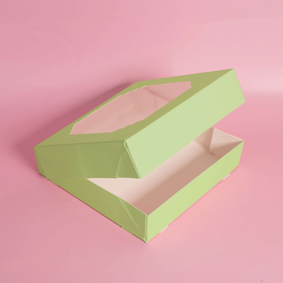 PAPYRUS Scalloped LARGE Treat Box (Pack of 5) - MIXED COLOURS – view 2