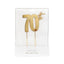 Cake Topper 70th Metal Cake Gold