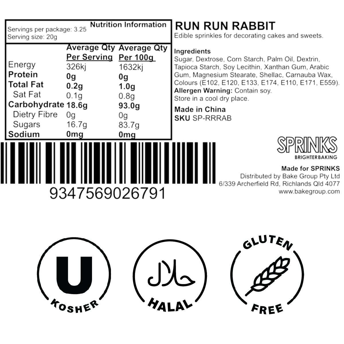 RUN RUN RABBIT Mix (65g) - by Sprinks – view 5