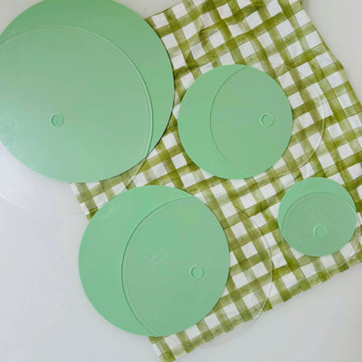 6.5" No Trim Acrylic Cake Boards | Set of 2 (SweetP)