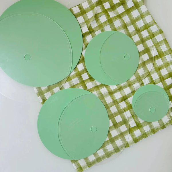 SweetP No Trim Acrylic Cake Boards | Set of 2