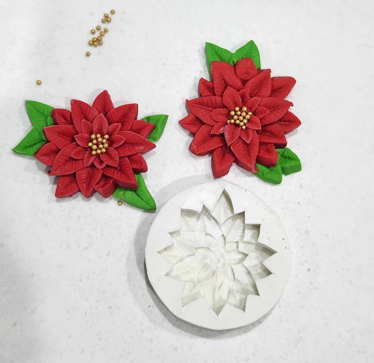 Poinsettia Flower and Leaf Mould – view 2