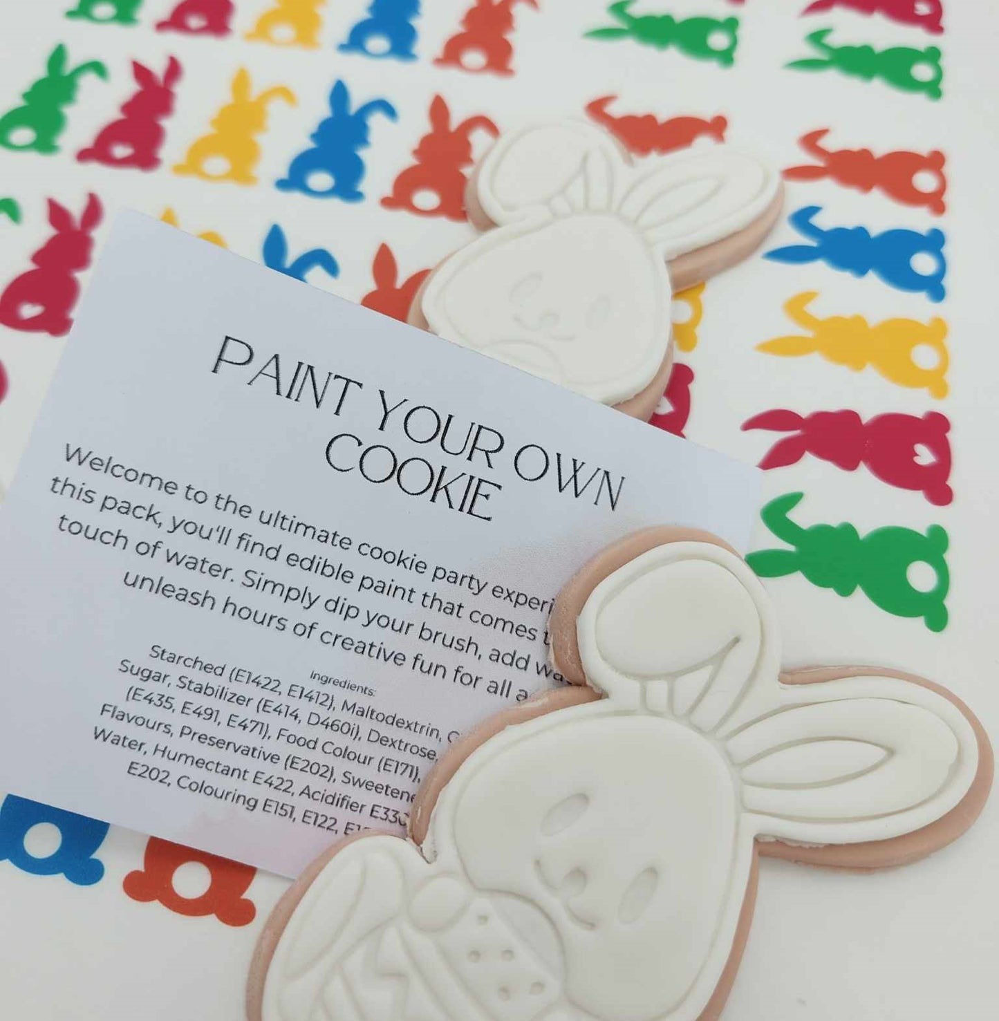 EASTER BUNNY PAINT YOUR OWN COOKIE 12 PACK