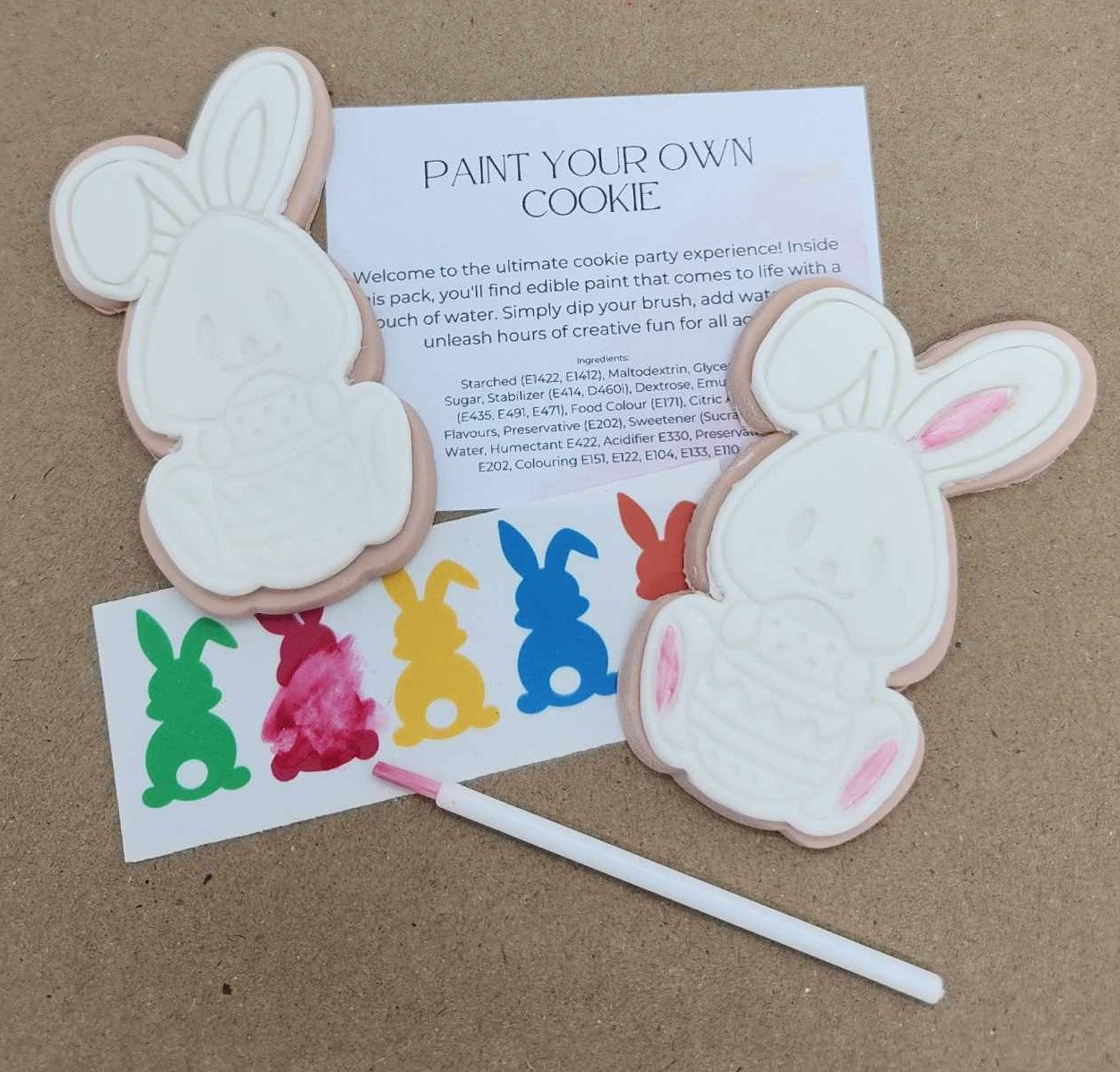 EASTER BUNNY PAINT YOUR OWN COOKIE 12 PACK