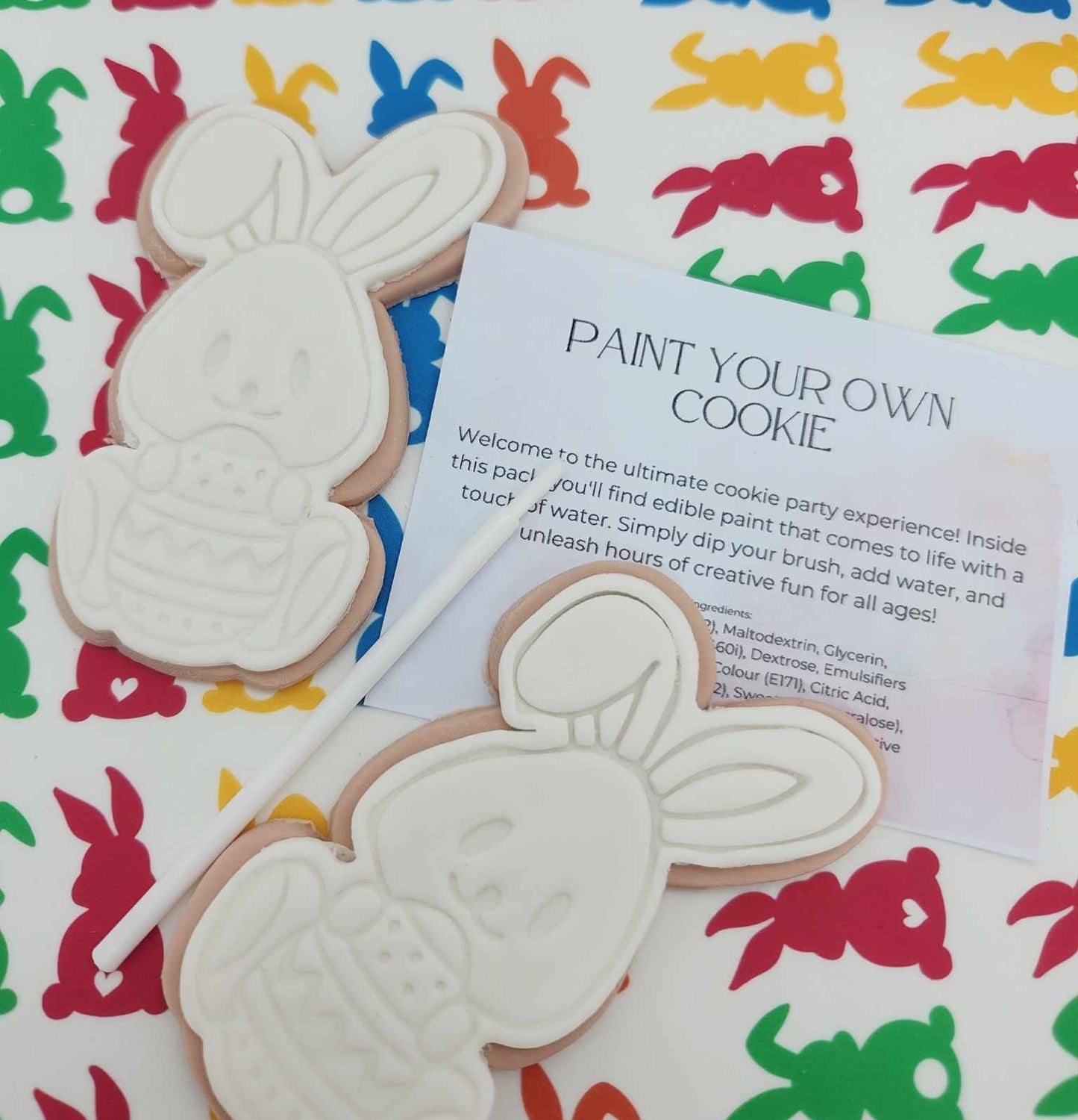 EASTER BUNNY PAINT YOUR OWN COOKIE 12 PACK