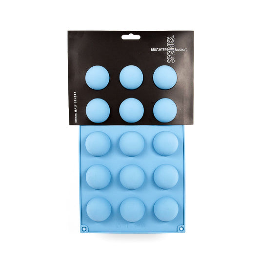 HALF SPHERE SILICONE MOULD 40mm SPRINKS
