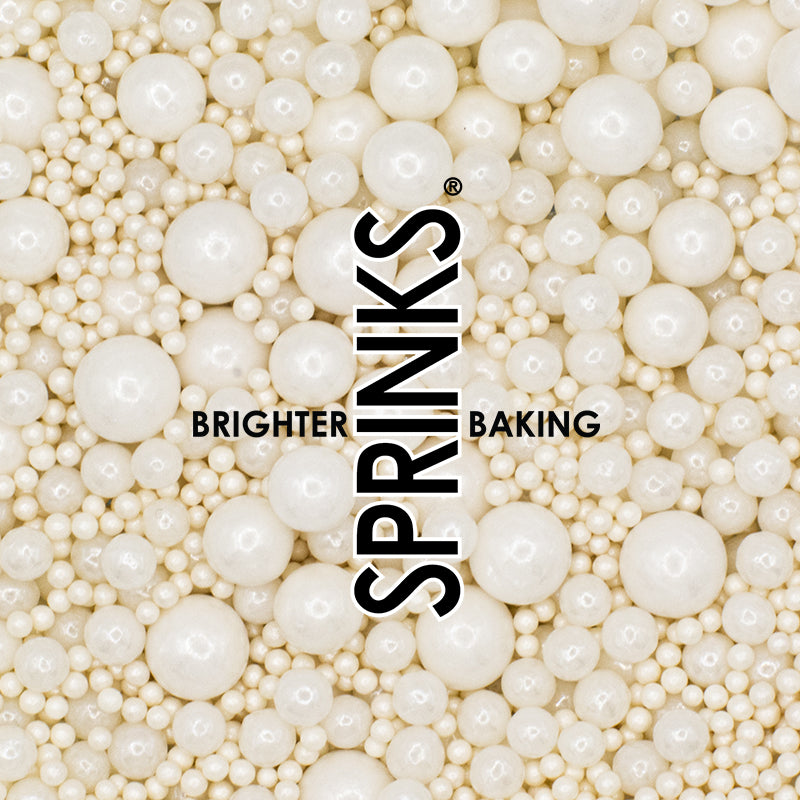 Sprinkles Pearl White Bubble Bubble 500g Sprinks