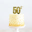 Cake Topper 50th Metal Cake Gold