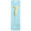 Cake Topper Bold Gold Number 7