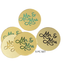 Mr & Mrs Gold Disc Cake Toppers 5pc Set