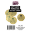 Happy Easter Rounded Ears Gold Disc Cake Toppers 5pc Set