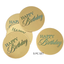 Happy Birthday Gold Disc Toppers 5pc Set