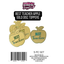Best Teacher Gold Disc Cake Toppers 5pc Set