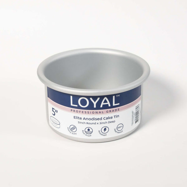 LOYAL Cake Tin Round Elite Anodised 3" Deep