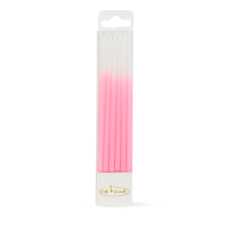 Candle Ombre Cake Candles Pink (Pack of 12)