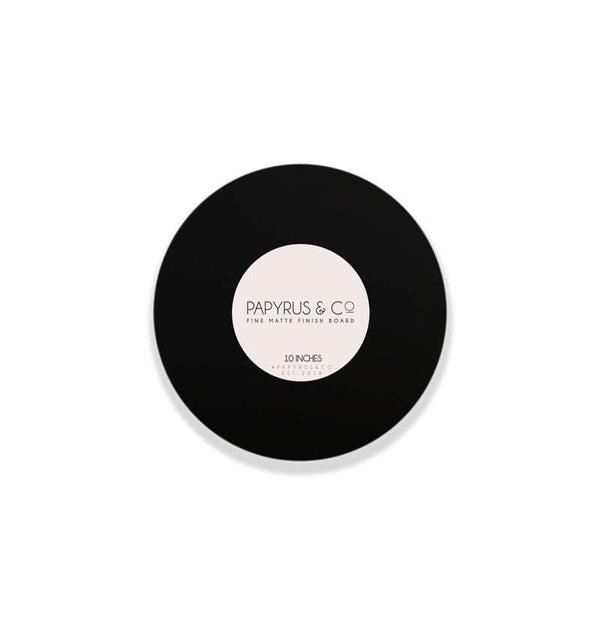 Papyrus & Co Matte Black Round Masonite Cake Board