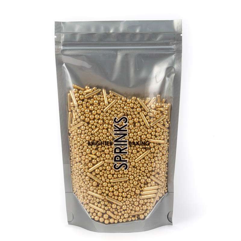 Sprinkles Bubble & Bounce Metalic Shiny Gold 500g by Sprinks – view 2