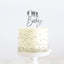 Cake Topper Oh Baby Metal Cake Silver