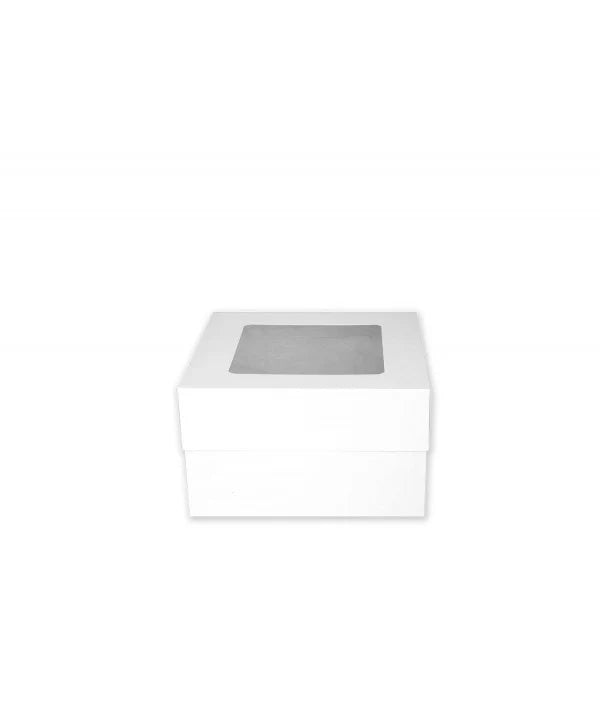 LOYAL 6" Low Square Cake Boxes with Top Window