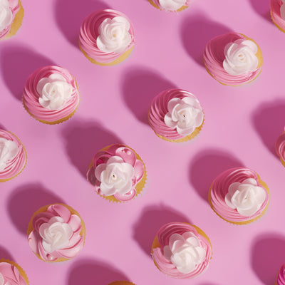 WHITE WAFER ROSETTES (6 Pack) - by Sprinks