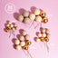 32 Cake Ball Toppers - CHAMPAGNE GOLD SPRINKS