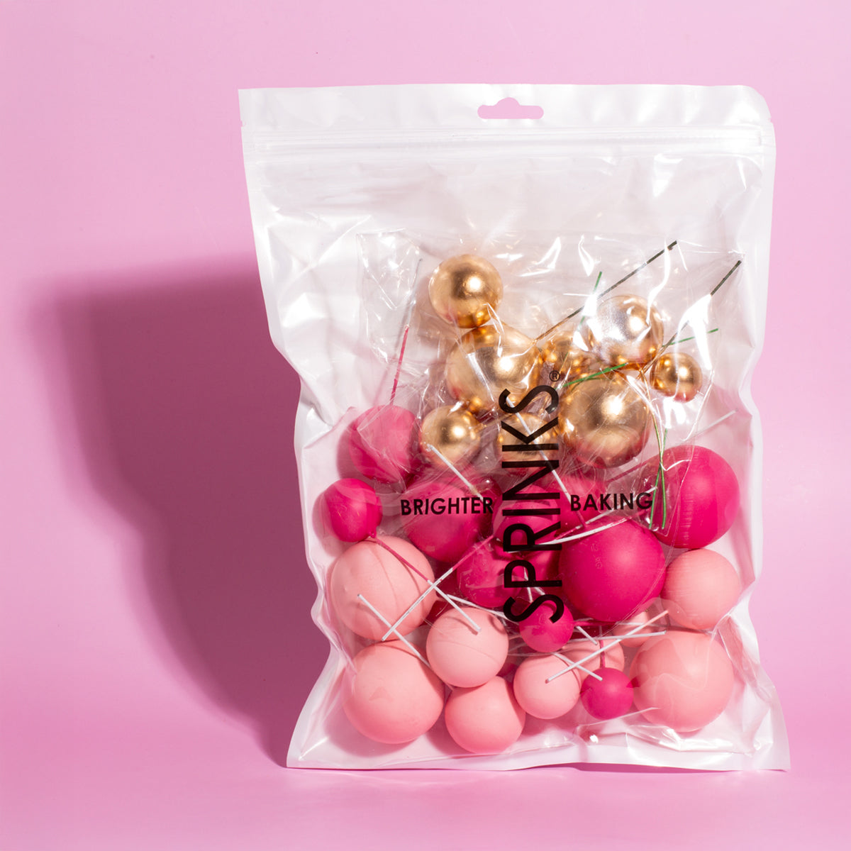32 Cake Ball Toppers - PRETTY IN PINK SPRINKS