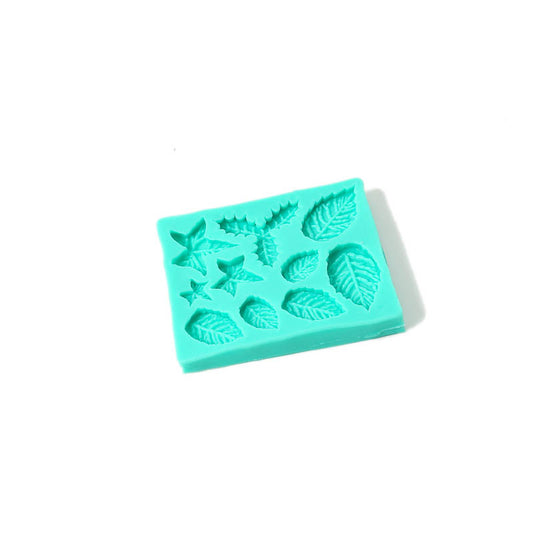 Mould Christmas Leaves Silicone Mould