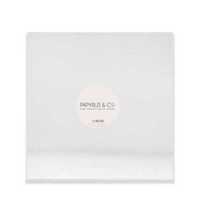 Cake Board Masonite 12" Square Gloss White Papurus