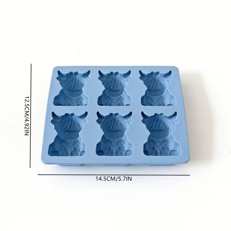 Mini Highland Cow Silicone Mould