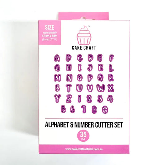 Cutter Alphabet & Number Cutter 35pcs Set