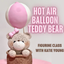 HOT AIR BALLOON TEDDY BEAR FIGURINE - WITH KATIE YOUNG SUN 30th AUG