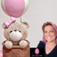 HOT AIR BALLOON TEDDY BEAR FIGURINE - WITH KATIE YOUNG SUN 30th AUG