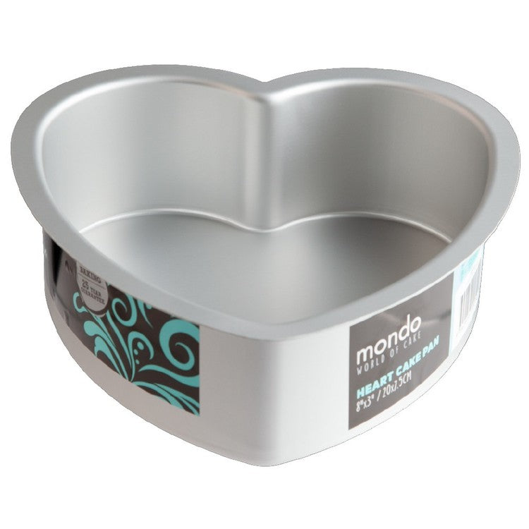 Cake Tin Mondo 8" Heart Tin 20cm x 7.5cm