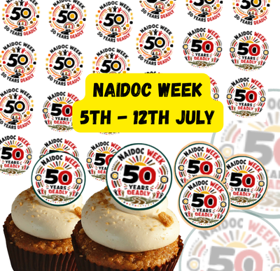 NAIDOC WEEK WAFER TOPPERS 15 PACK