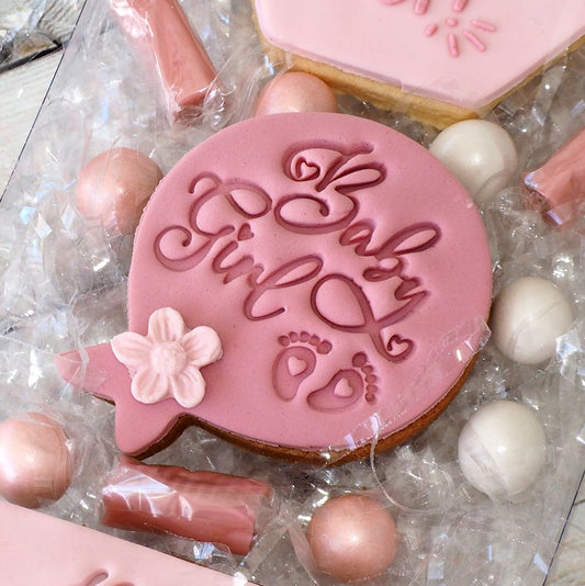 Cookie Stamp Baby Girl Emboss 3D Printed Cookie Stamp
