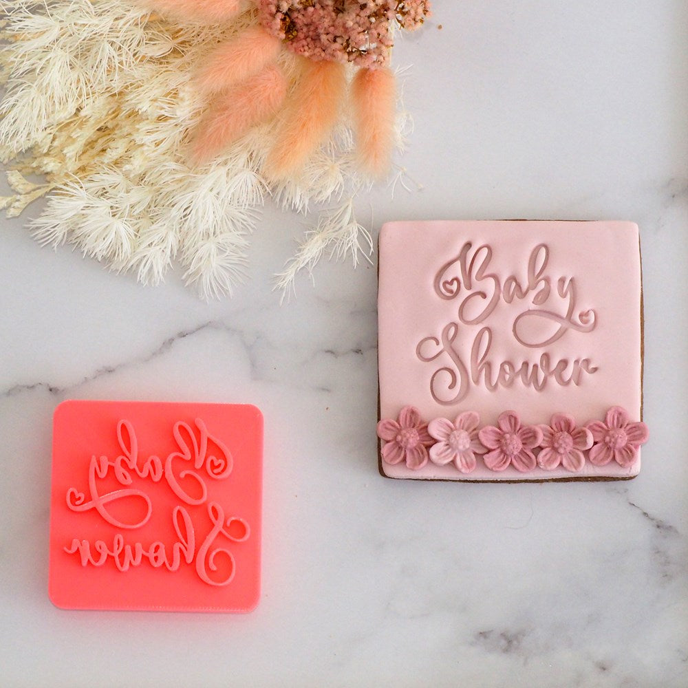 Cookie Stamp Baby Shower Emboss 3D Printed Cookie Stamp