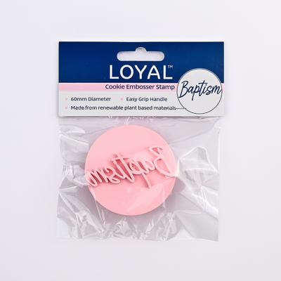 Cookie Stamp Loyal Baptism with Handle