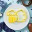 Cookie Cutter Beer Mug Embosser & 2x Cutters Set