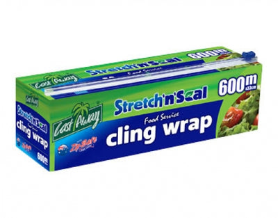 Castaway Stretch n Seal Cling Wrap Large 600m x 33cm Single Roll