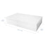 Milk Carton White Rectangular 28" x 16" Cake Box & Lid 6" Tall