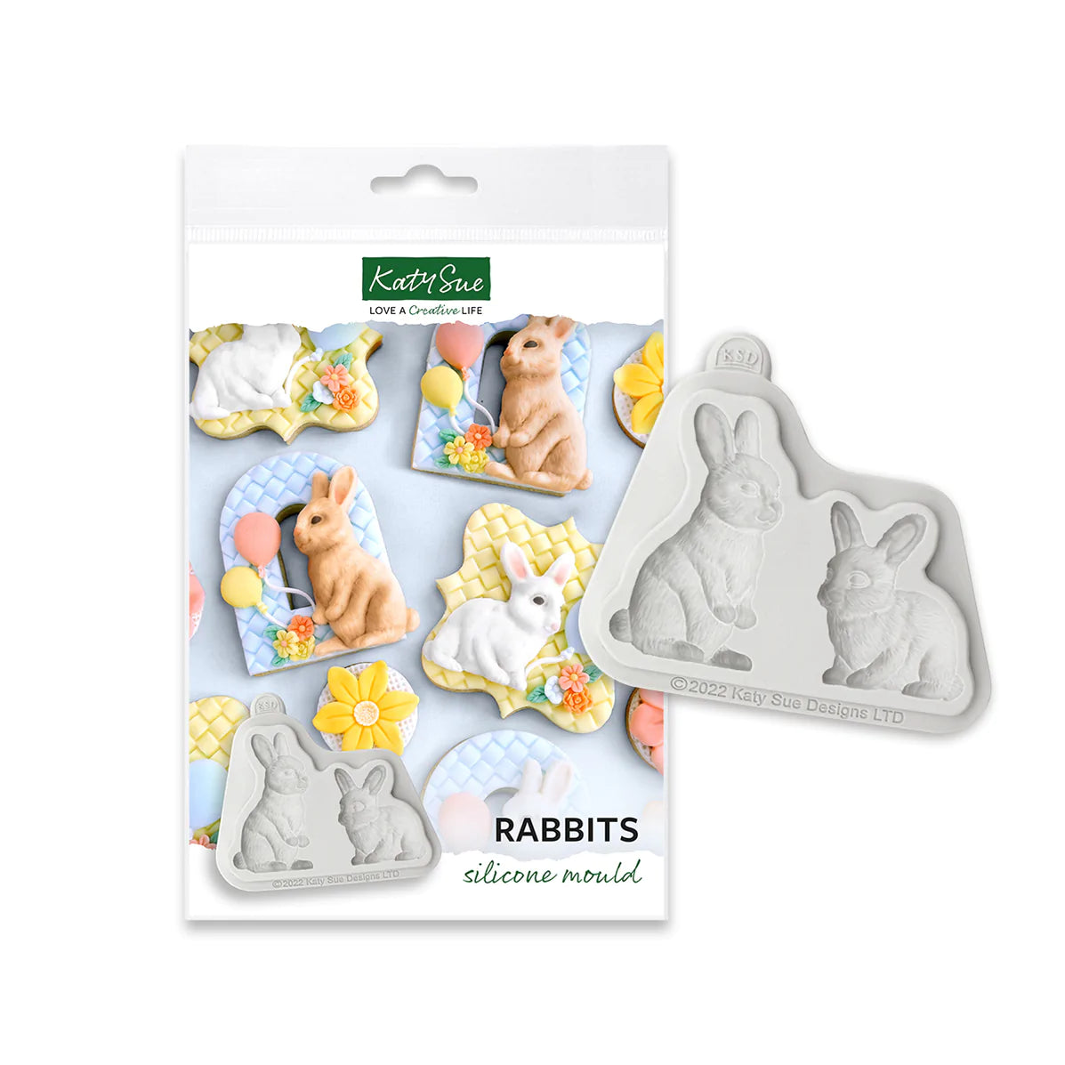 Rabbits Silicone Mould Katy Sue